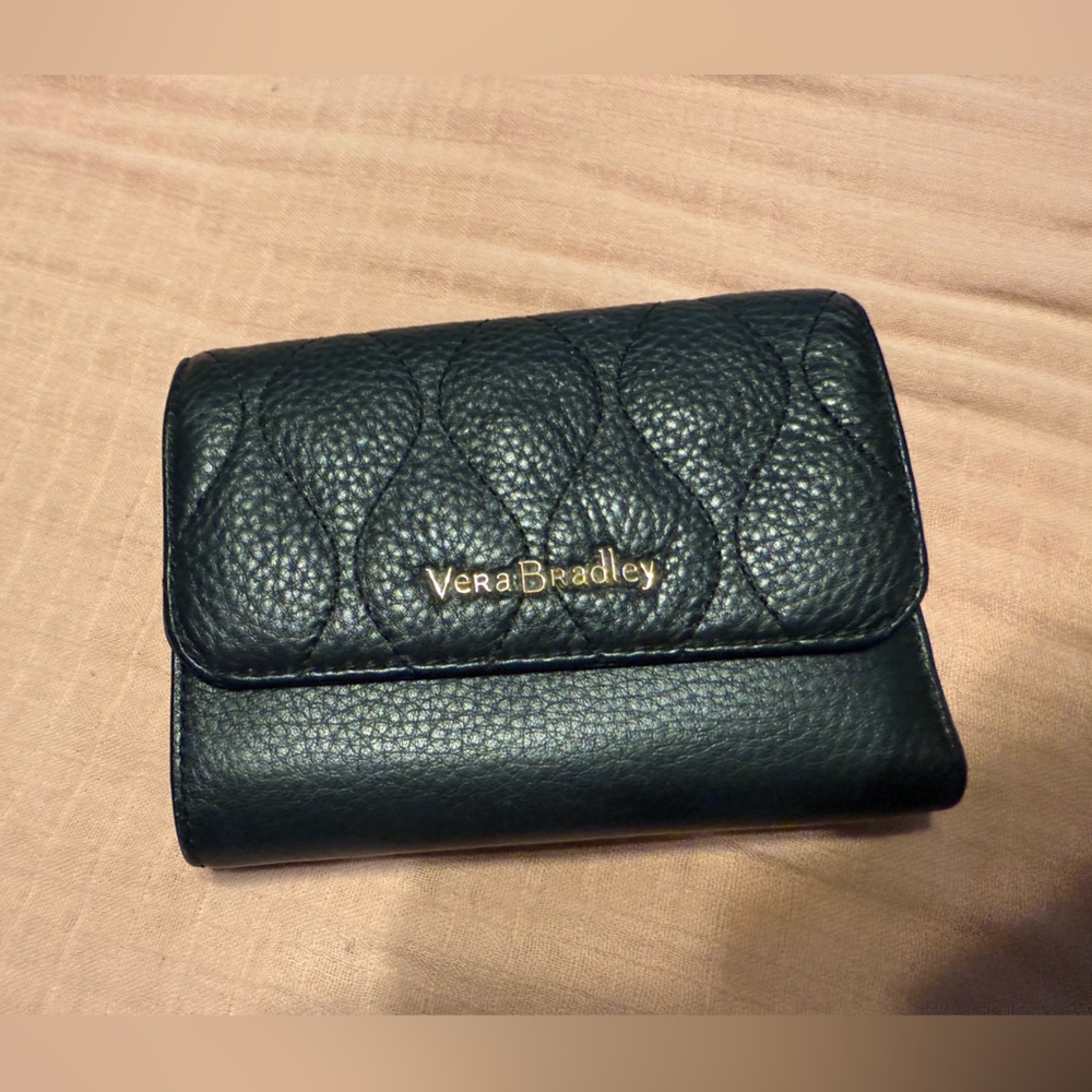 Vera Bradley Black Textured Wallet
